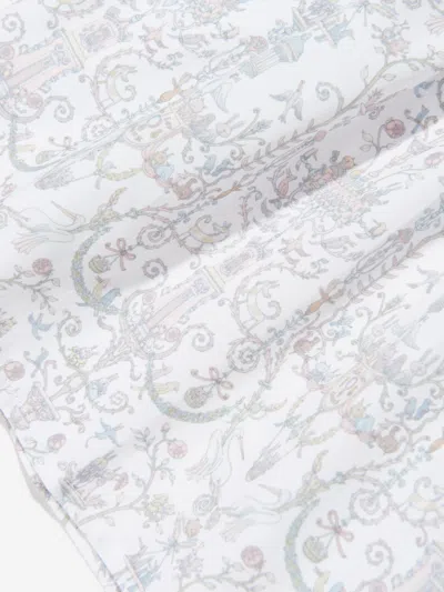 Atelier Choux Girls Aurélie Toile De Jouy Ruffle Dress In White