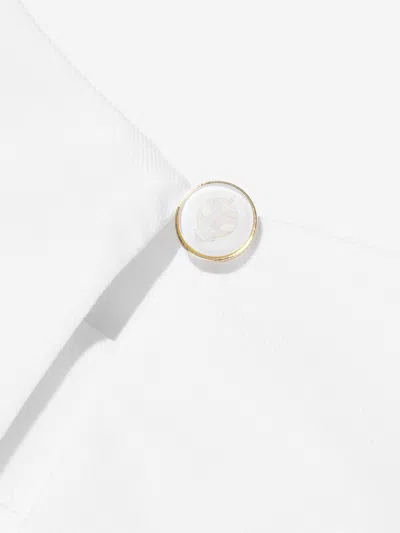 Atelier Choux Girls Voile Choux Hot Air Balloons Puffy Sleeve Top In White