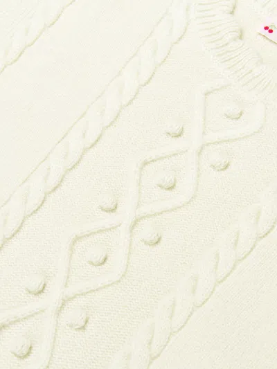 Bonpoint Girls Javoue Wool Poncho In Neutral