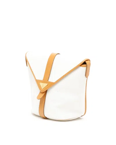 Saint Laurent Ysl Vintage Bag In White