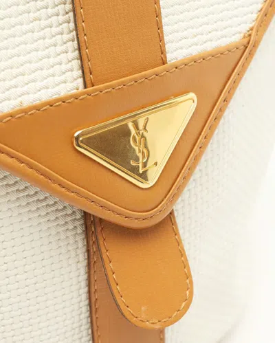 Saint Laurent Ysl Vintage Bag In White