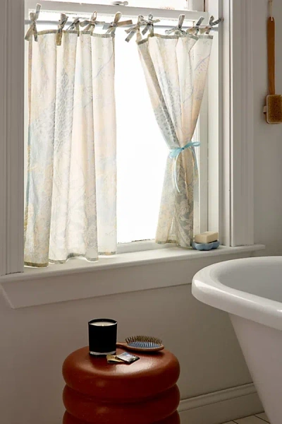 Urban Outfitters Melody Patchwork Patterned Café Curtain Set In Light Blue At  In Multi