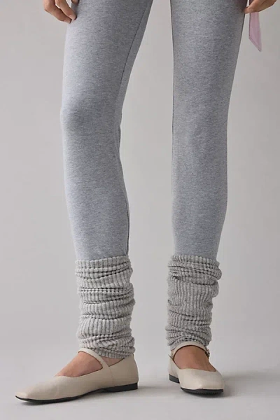 Urban Outfitters Hazel Soft Ribbed Knit Slouch Leg Warmers In Grey, Women's At  In Gray