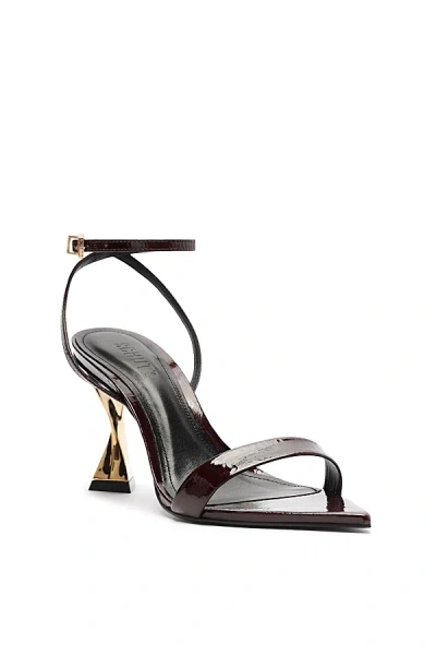Schutz Elisha Heeled Sandal In Maplewood, Women's At Urban Outfitters In Brown