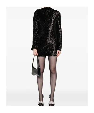 Giuseppe Di Morabito Sequined Long-sleeved Dress In Black