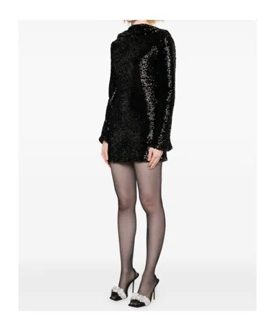 Giuseppe Di Morabito Sequined Long-sleeved Dress In Black