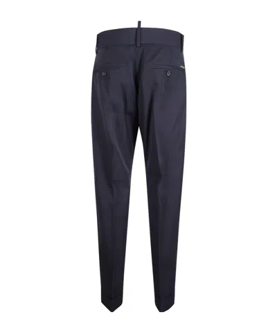 Dsquared2 Cuffed Trousers In Blue