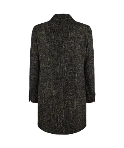 Tagliatore Medium-length Tailored Coat In Black