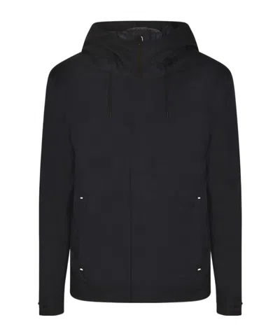 Woolrich Hooded Quilted Jacket In Black