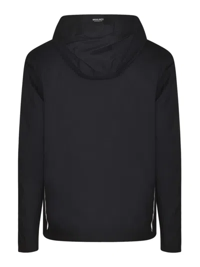 Woolrich Hooded Quilted Jacket In Black