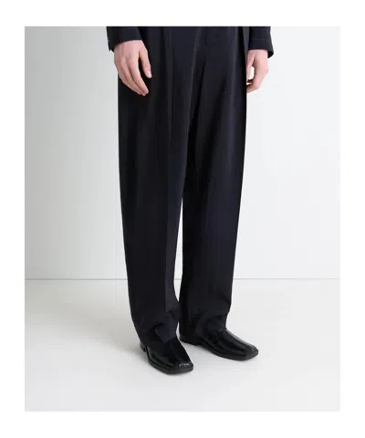 Lemaire Square-toe Loafers In Black