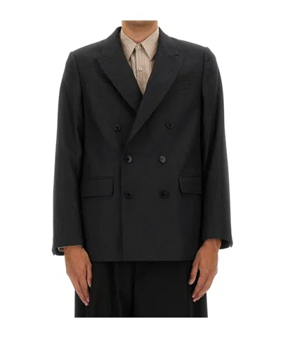 Dries Van Noten Long-sleeved Suit Jacket In Black