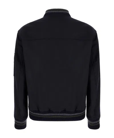 Iceberg Zipper Long-sleeve Casual Jacket In Black