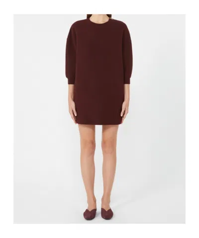 Max Mara Canada Knitted Mini Dress In Red