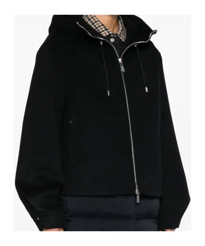 Moorer Hooded Padded Jacket In Black