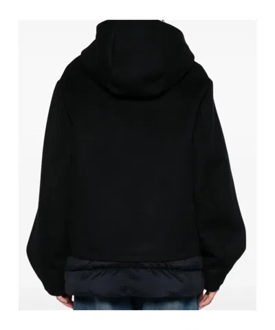 Moorer Hooded Padded Jacket In Black