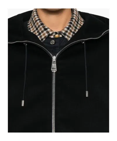 Moorer Hooded Padded Jacket In Black