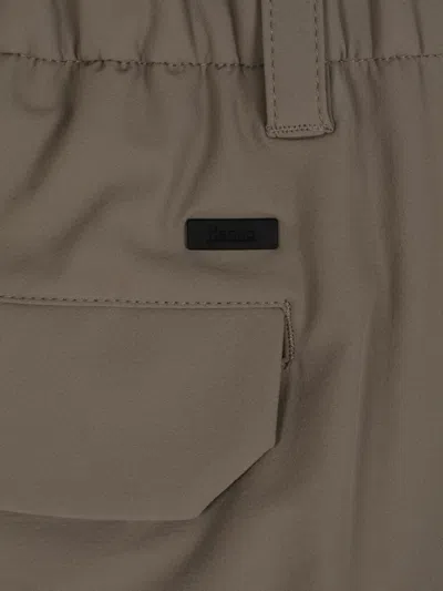 Herno Cargo Trousers In Brown
