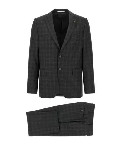 Pal Zileri Lord Prince Of Wales Suit In Gray