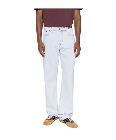 Lanvin Logo-patch Jeans In Blue