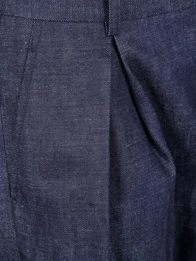 Comme Des Garçons Wide Leg Trousers With Pleats And Pockets In Purple