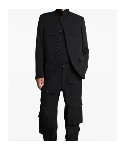 Comme Des Garçons Long-sleeved Suit Jacket In Black