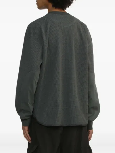 And Wander Waffle Long Sleeve T-shirt In Gray