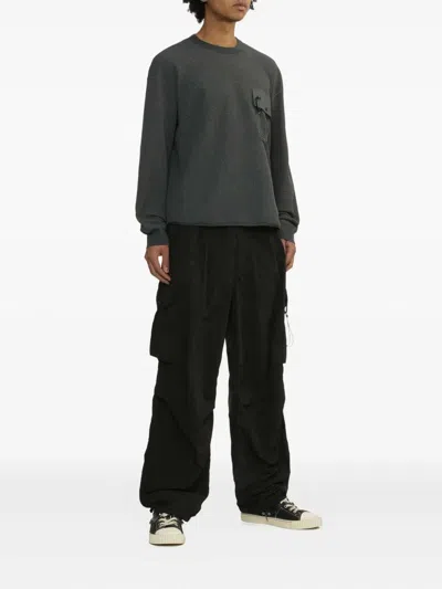 And Wander Waffle Long Sleeve T-shirt In Gray