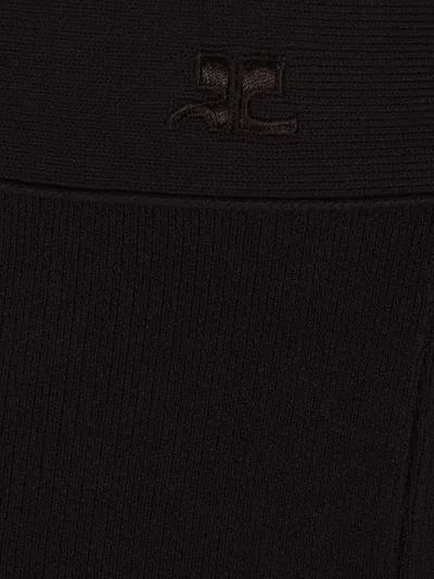 Courrèges Bootcut Interlock Pants In Black