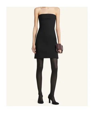 Courrèges Bustiere Lingerie Jersey Dress Woman Black In Black