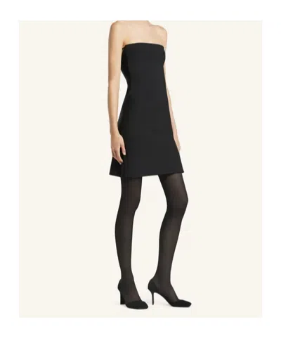 Courrèges Bustiere Lingerie Jersey Dress Woman Black In Black