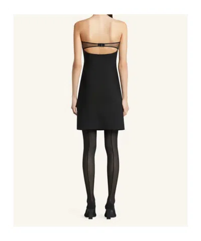 Courrèges Bustiere Lingerie Jersey Dress Woman Black In Black