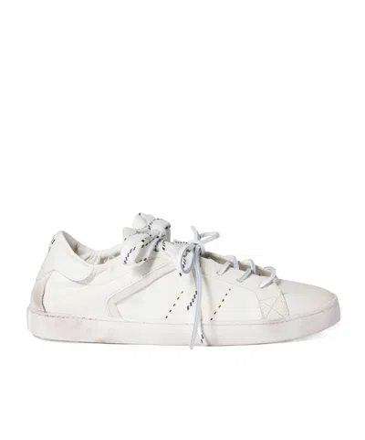 Miu Miu Deco Leather Sneakers In White