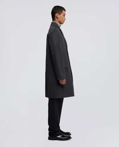 Aspesi Cappotto Franz In Double Di Lana - Antracite In Gray