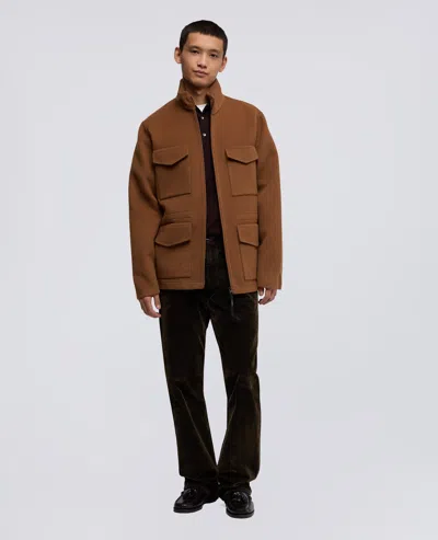 Aspesi Field Jacket Nelson In Double Di Lana - Cammello In Brown