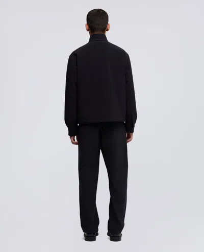 Aspesi Giubbotto Mack In Twill Di Tessuto Tecnico - Navy In Black