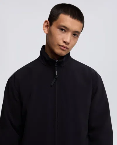 Aspesi Giubbotto Mack In Twill Di Tessuto Tecnico - Navy In Black