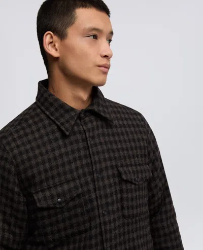 Aspesi Camicia Doppia - Check Marrone In Multi