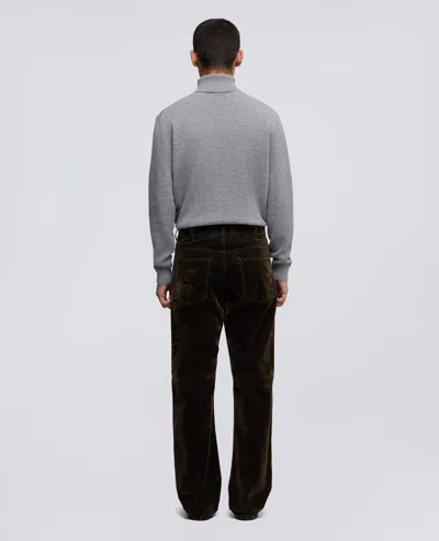 Aspesi Pantalone Press In Denim - Militare In Gray