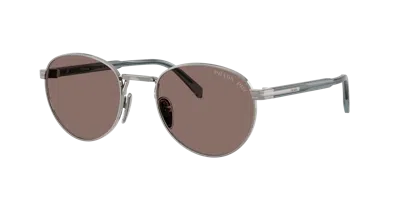 Prada Man Sunglass Pr B51s In Silver