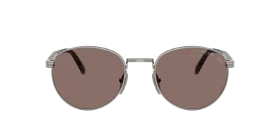 Prada Man Sunglass Pr B51s In Silver