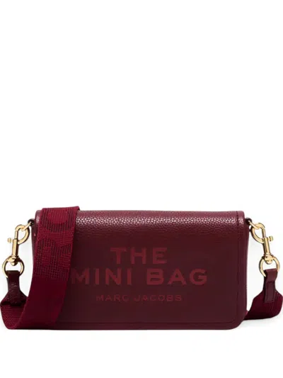 Marc Jacobs Mini Leather Shoulder Bag With Adjustable Strap In Red