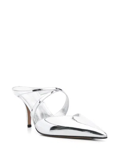 Paris Texas Silver Laila Mule Shoes In Multi