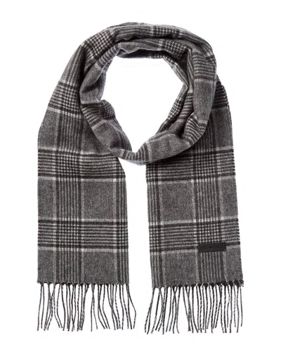 Bruno Magli Silk & Cashmere-blend Scarf In Gray