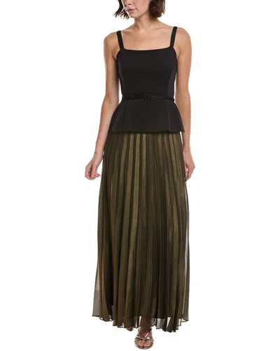 Julia Jordan Mixed Media Dress In Black