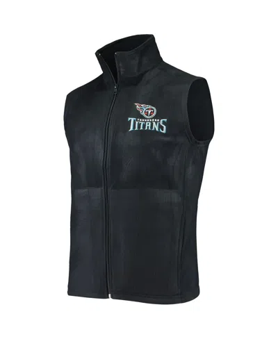 Dunbrooke Men's Navy Tennessee Titans Houston Fleece Full-zip Vest In Blue