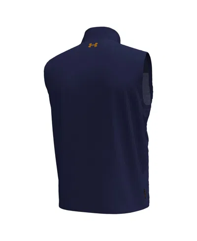 Under Armour Men's Navy Notre Dame Fighting Irish Drive Pro Storm Full-zip Sweater Vest In Blue