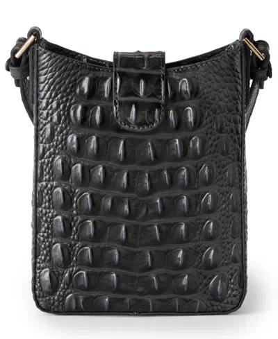 Brahmin Marley Melbourne Mini Leather Crossbody In Black