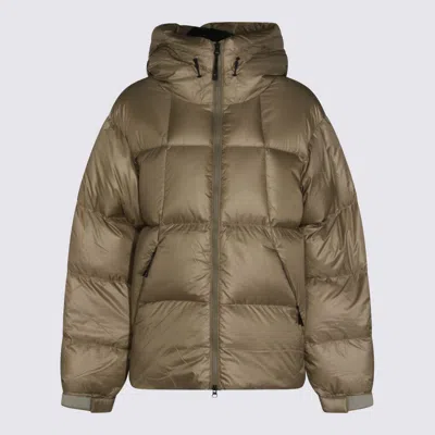 Goldwin Beige Nylon Pertex Quantum Down Jacket In Brown