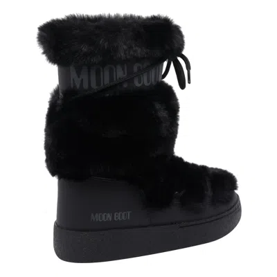 Moon Boot Boot "ltrack High Faux-fur" In Black